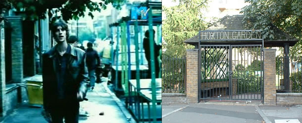 The park on Richards left, the park entrance