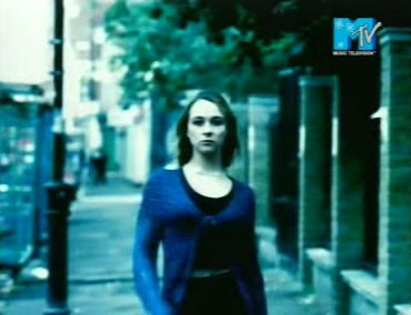 Passing a girl in the video, Hoxton park visible on the right