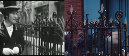 Left: The railing as it was in 1966 Right: The same railing in 2008